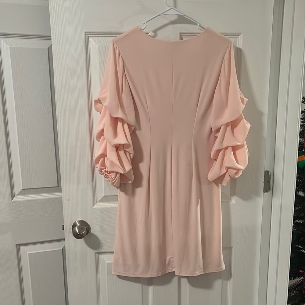 Elegant Pink Ruffle Sleeve Top - Picture 3 of 3